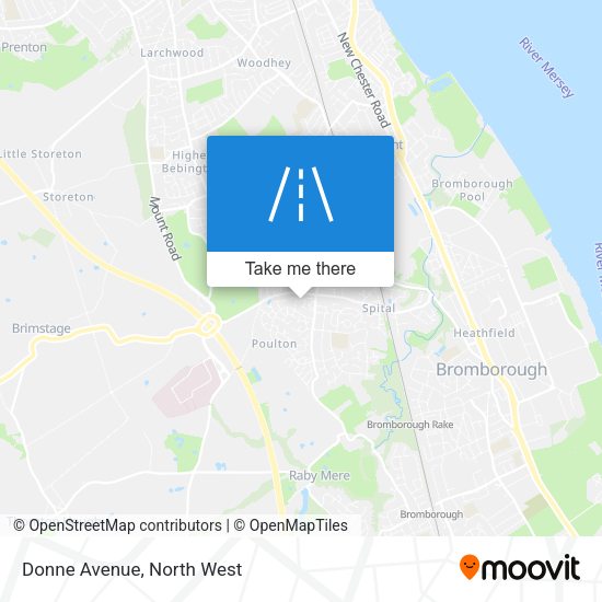 Donne Avenue map