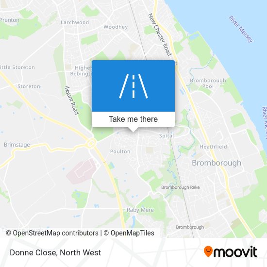 Donne Close map