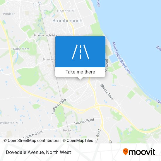 Dovedale Avenue map