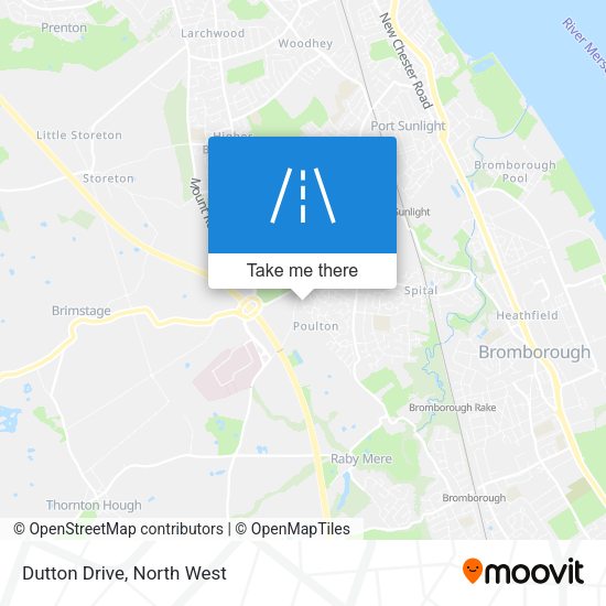 Dutton Drive map