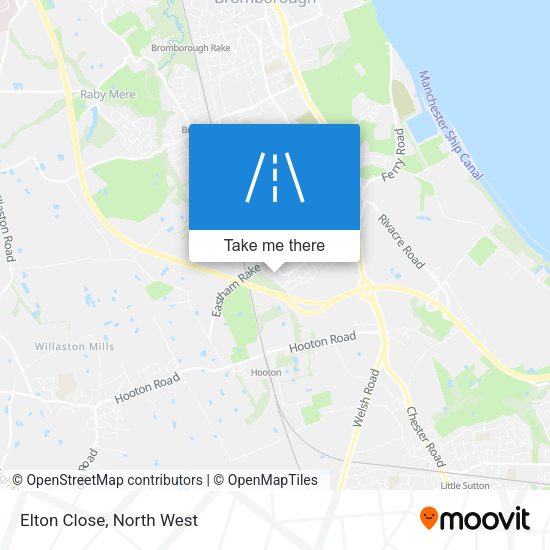 Elton Close map