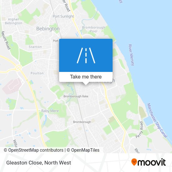 Gleaston Close map