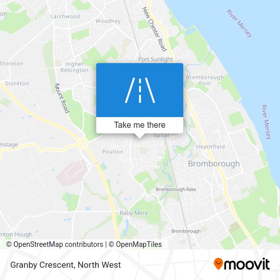 Granby Crescent map