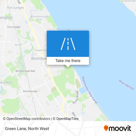 Green Lane map