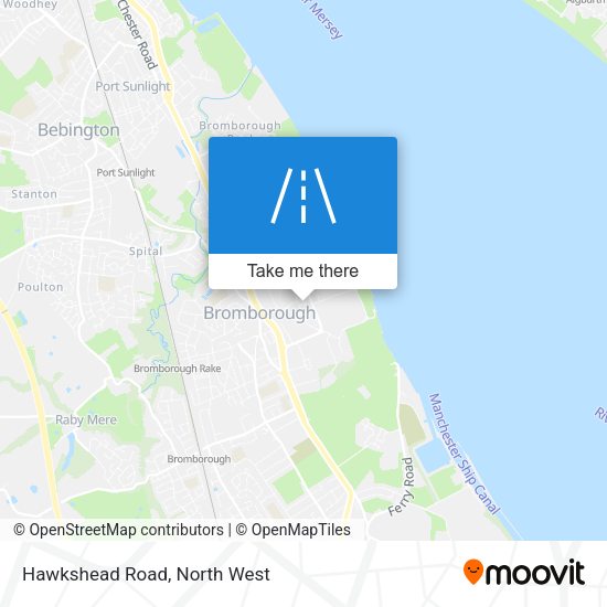Hawkshead Road map