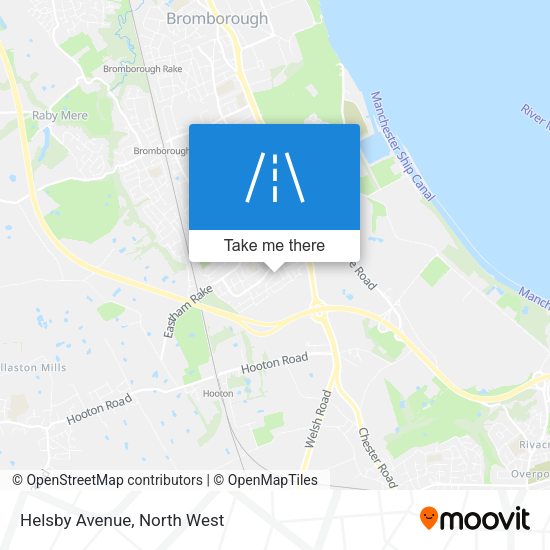 Helsby Avenue map