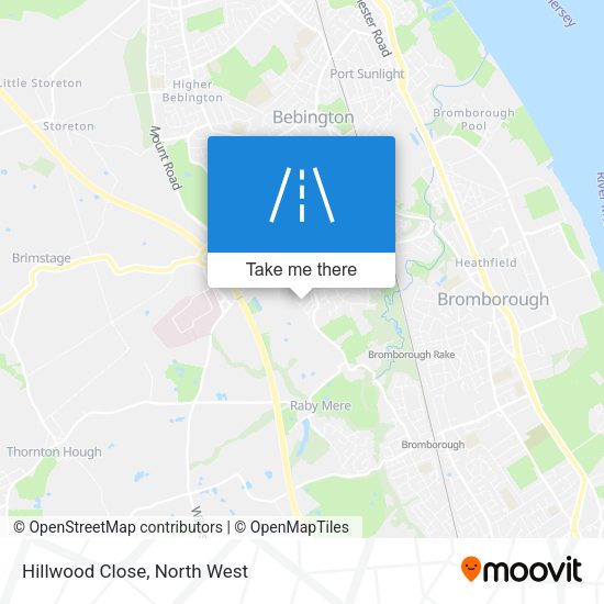 Hillwood Close map
