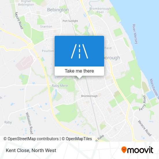 Kent Close map