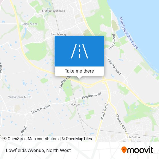 Lowfields Avenue map