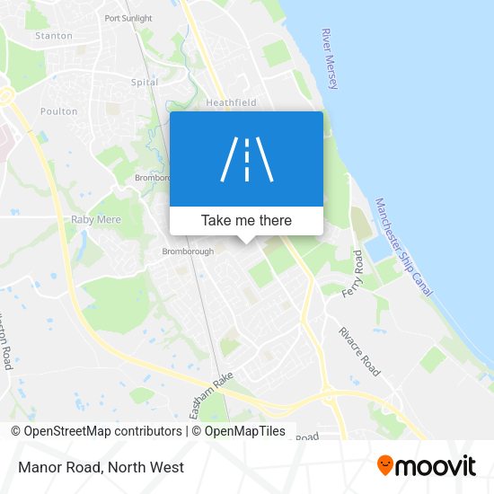 Manor Road map