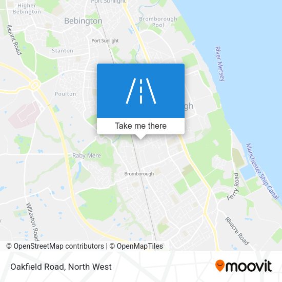 Oakfield Road map