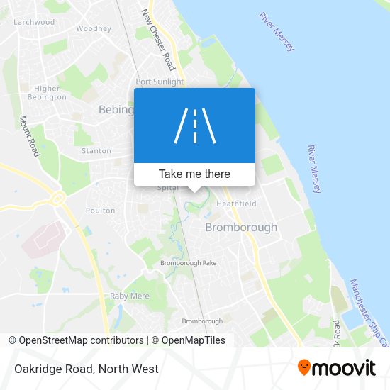 Oakridge Road map