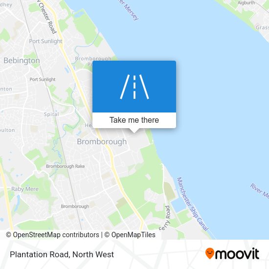 Plantation Road map