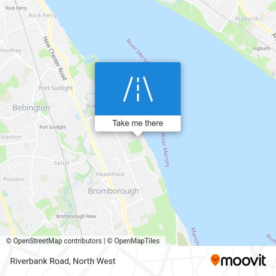 Riverbank Road map