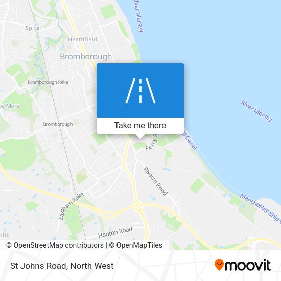 St Johns Road map