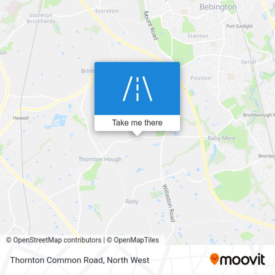 Thornton Common Road map