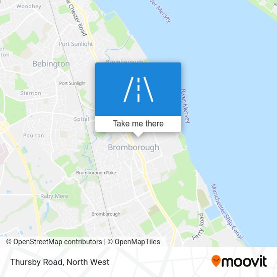 Thursby Road map