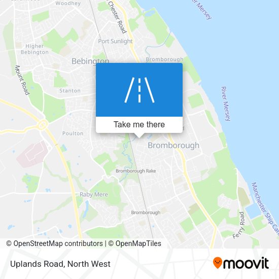 Uplands Road map