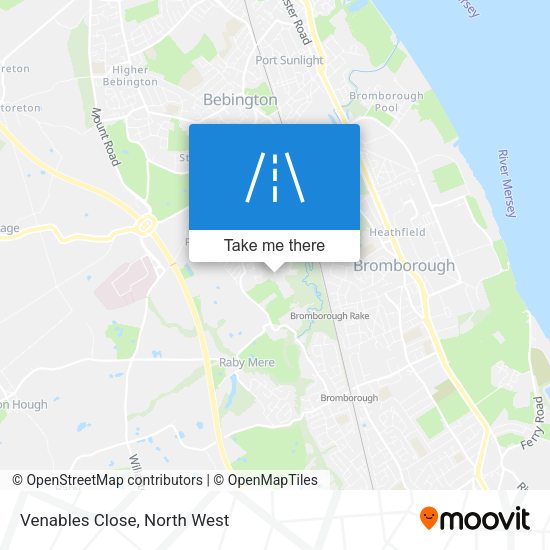 Venables Close map
