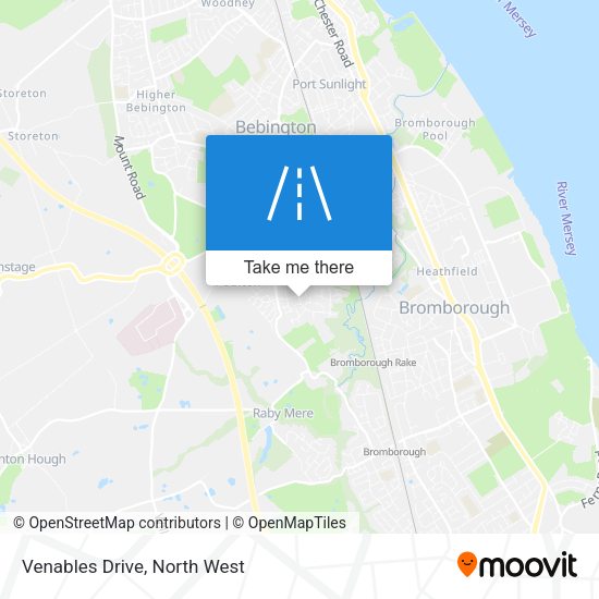 Venables Drive map