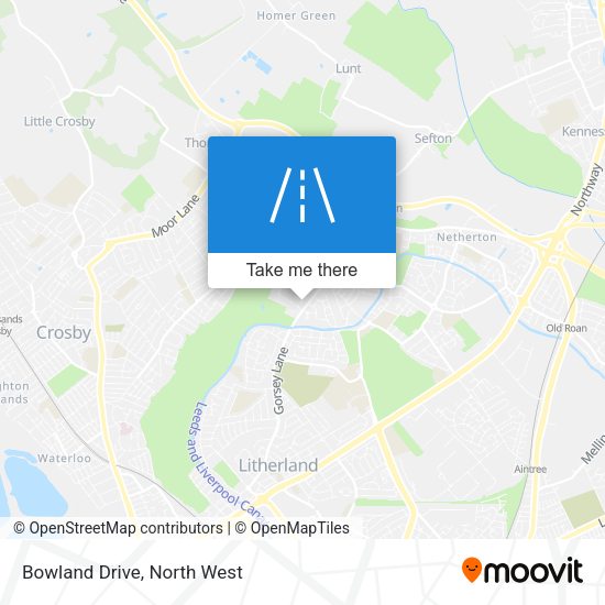 Bowland Drive map