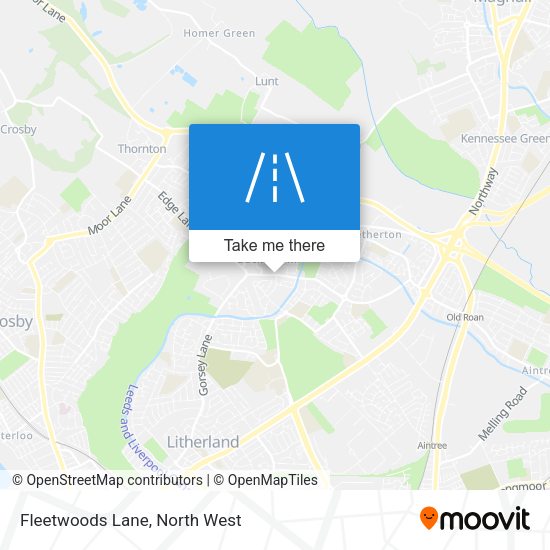 Fleetwoods Lane map