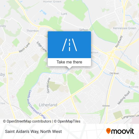 Saint Aidan's Way map