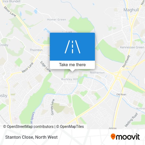 Stanton Close map