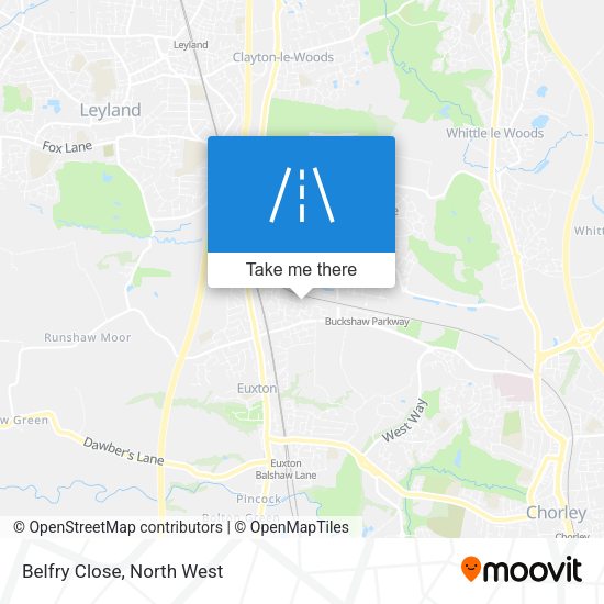 Belfry Close map