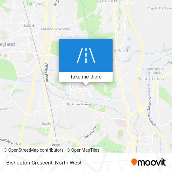 Bishopton Crescent map