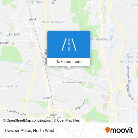 Cowper Place map