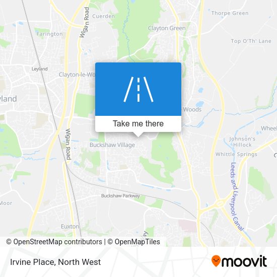 Irvine Place map