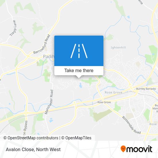 Avalon Close map