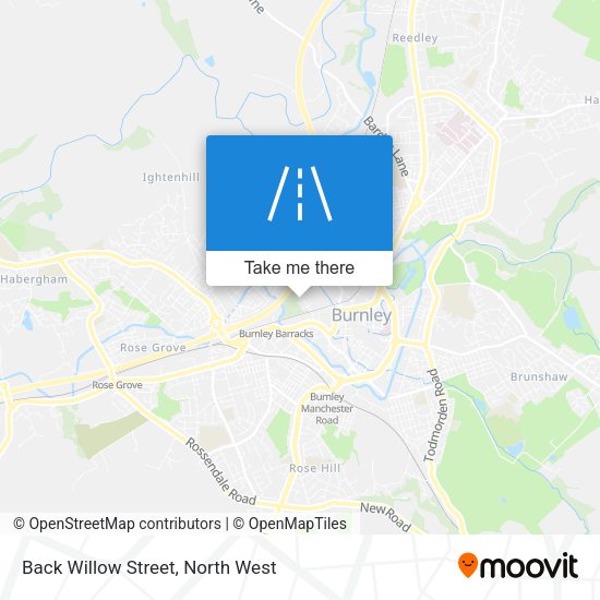 Back Willow Street map