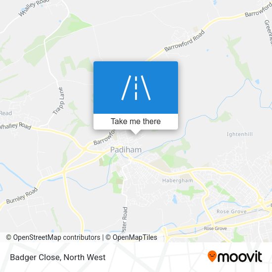 Badger Close map