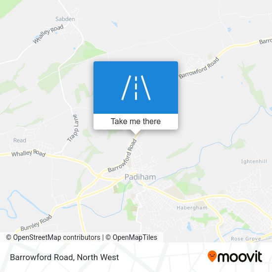Barrowford Road map