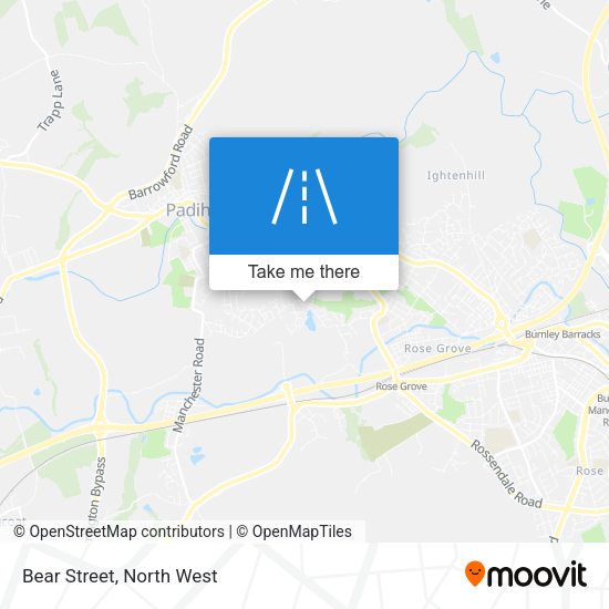 Bear Street map