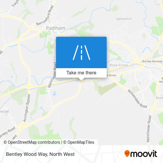 Bentley Wood Way map