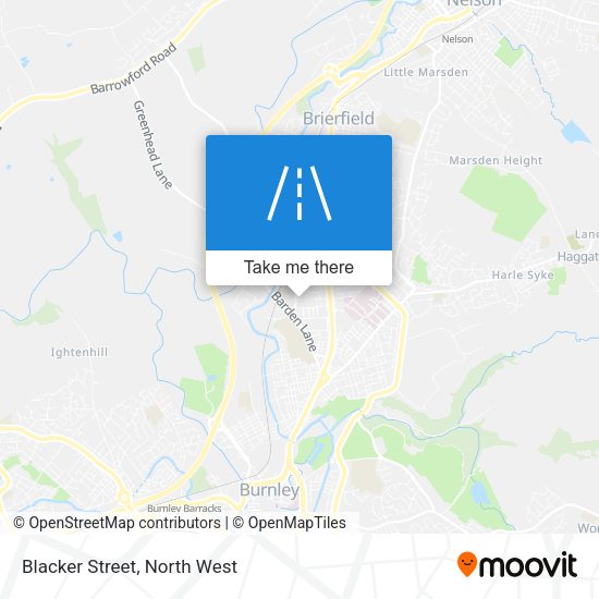 Blacker Street map