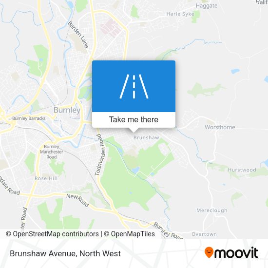 Brunshaw Avenue map