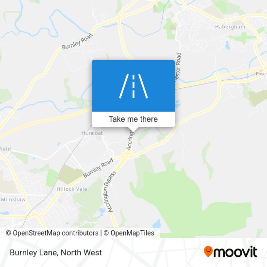 Burnley Lane map