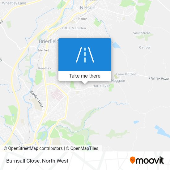 Burnsall Close map