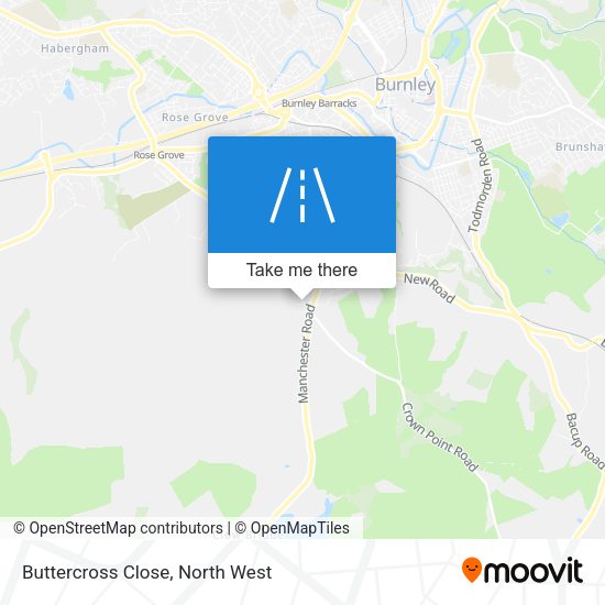 Buttercross Close map