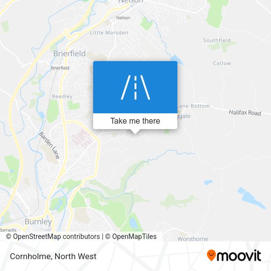 Cornholme map