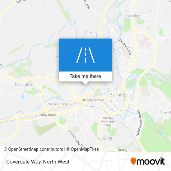 Coverdale Way map