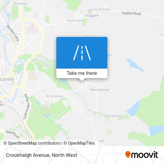 Crookhalgh Avenue map