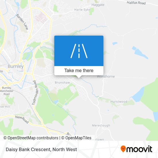 Daisy Bank Crescent map