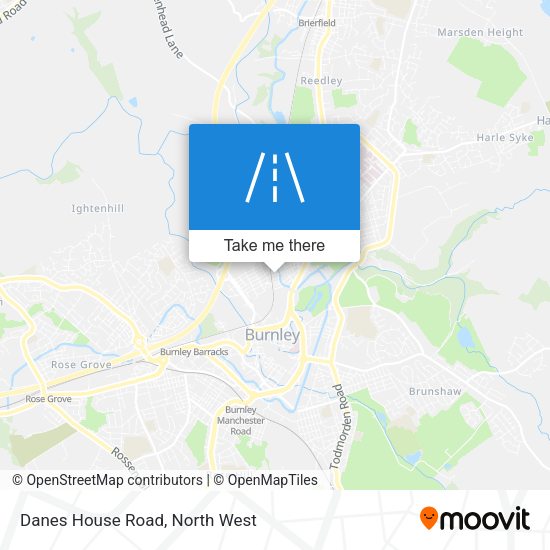 Danes House Road map