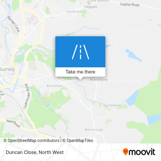 Duncan Close map
