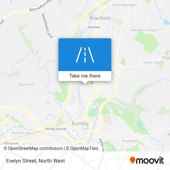 Evelyn Street map